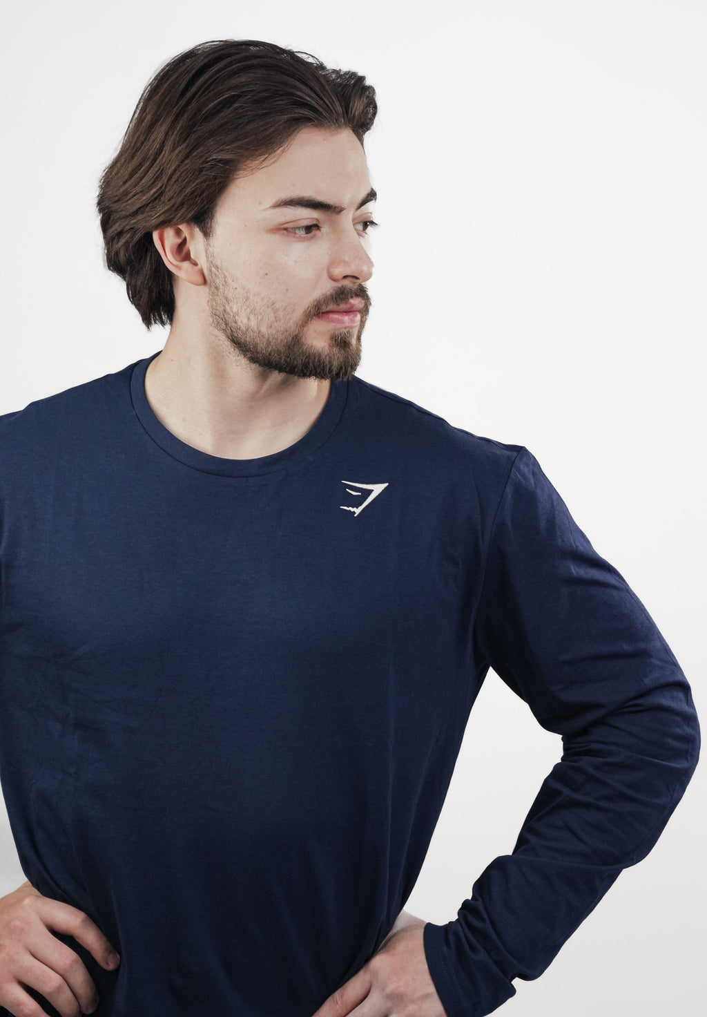 Crest Long Sleeve T-Shirt - Azul