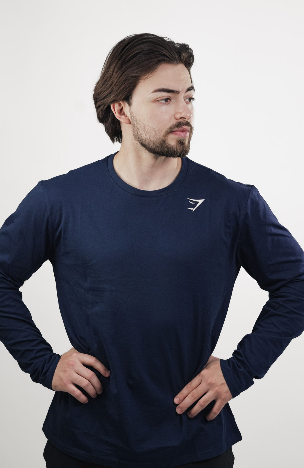 Crest Long Sleeve T-Shirt - Azul