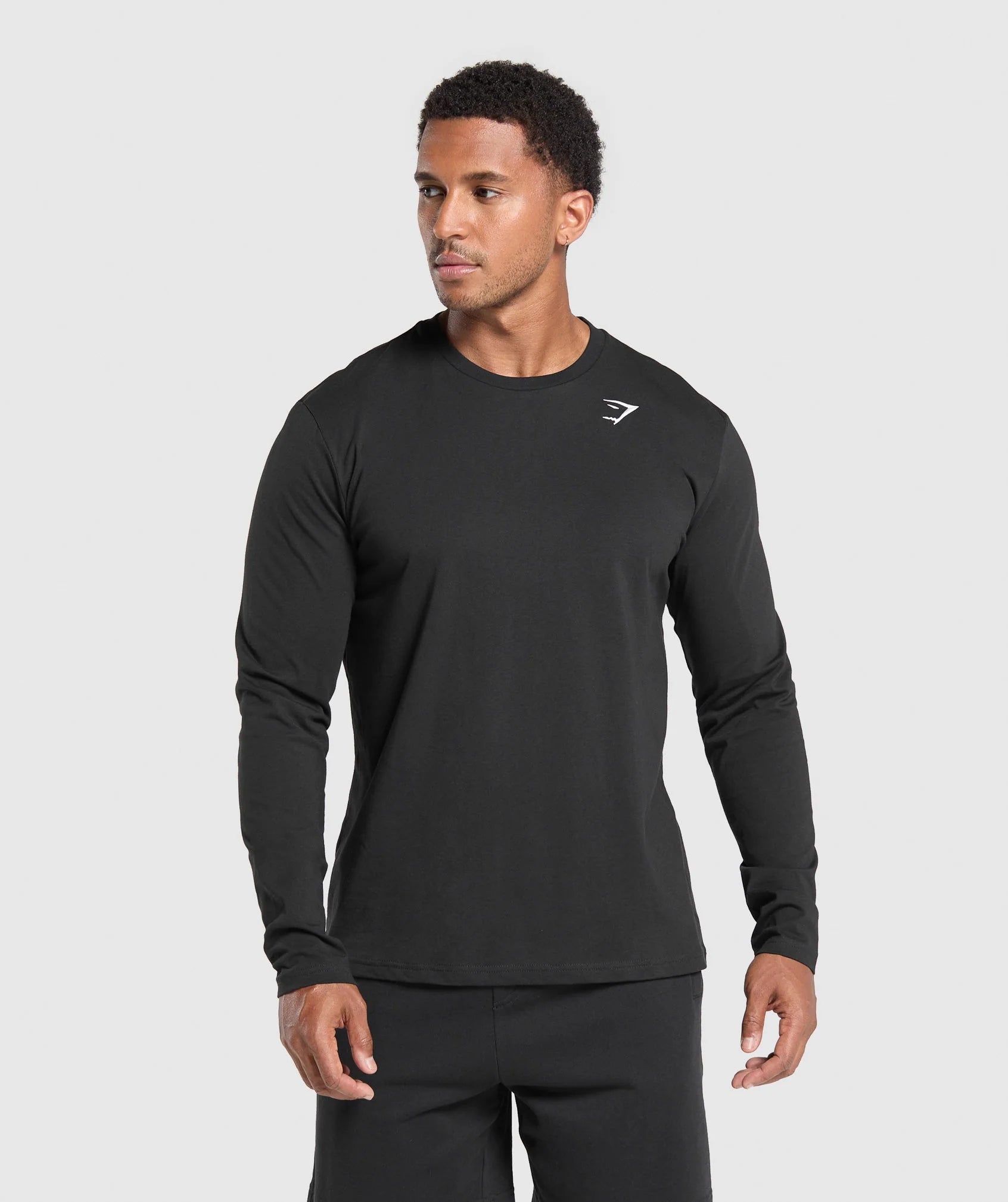 Crest Long Sleeve T-Shirt - Negro
