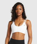 Double Up Sports Bra – Blanco