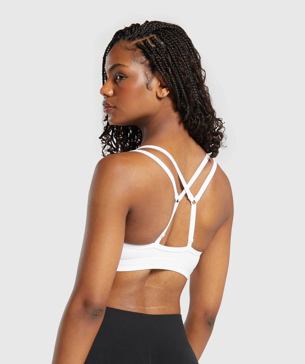 Double Up Sports Bra – Blanco