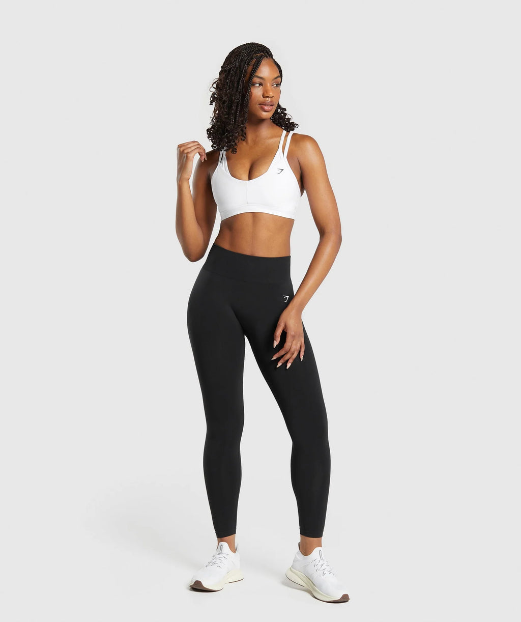Double Up Sports Bra – Blanco