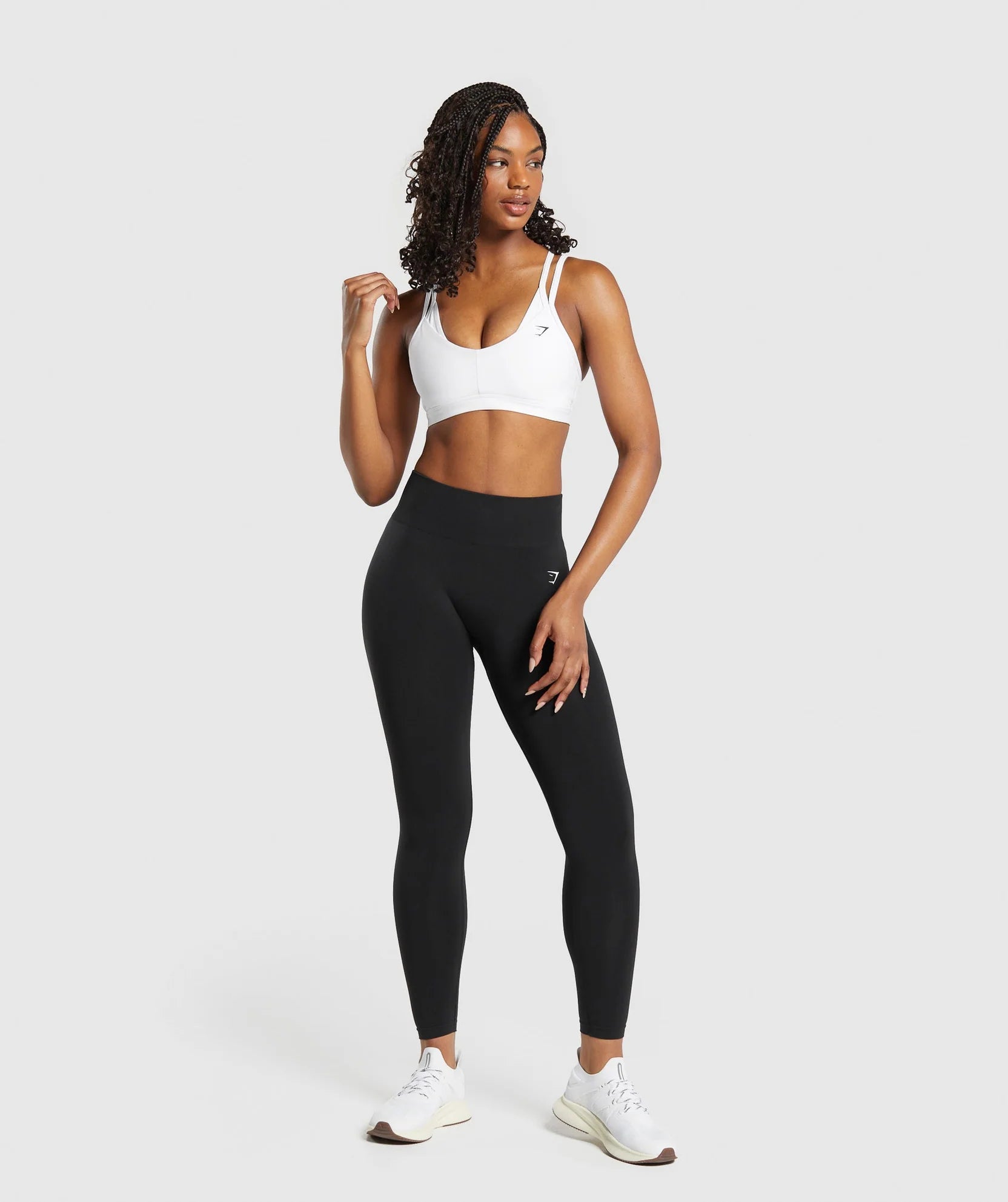 Double Up Sports Bra – Blanco