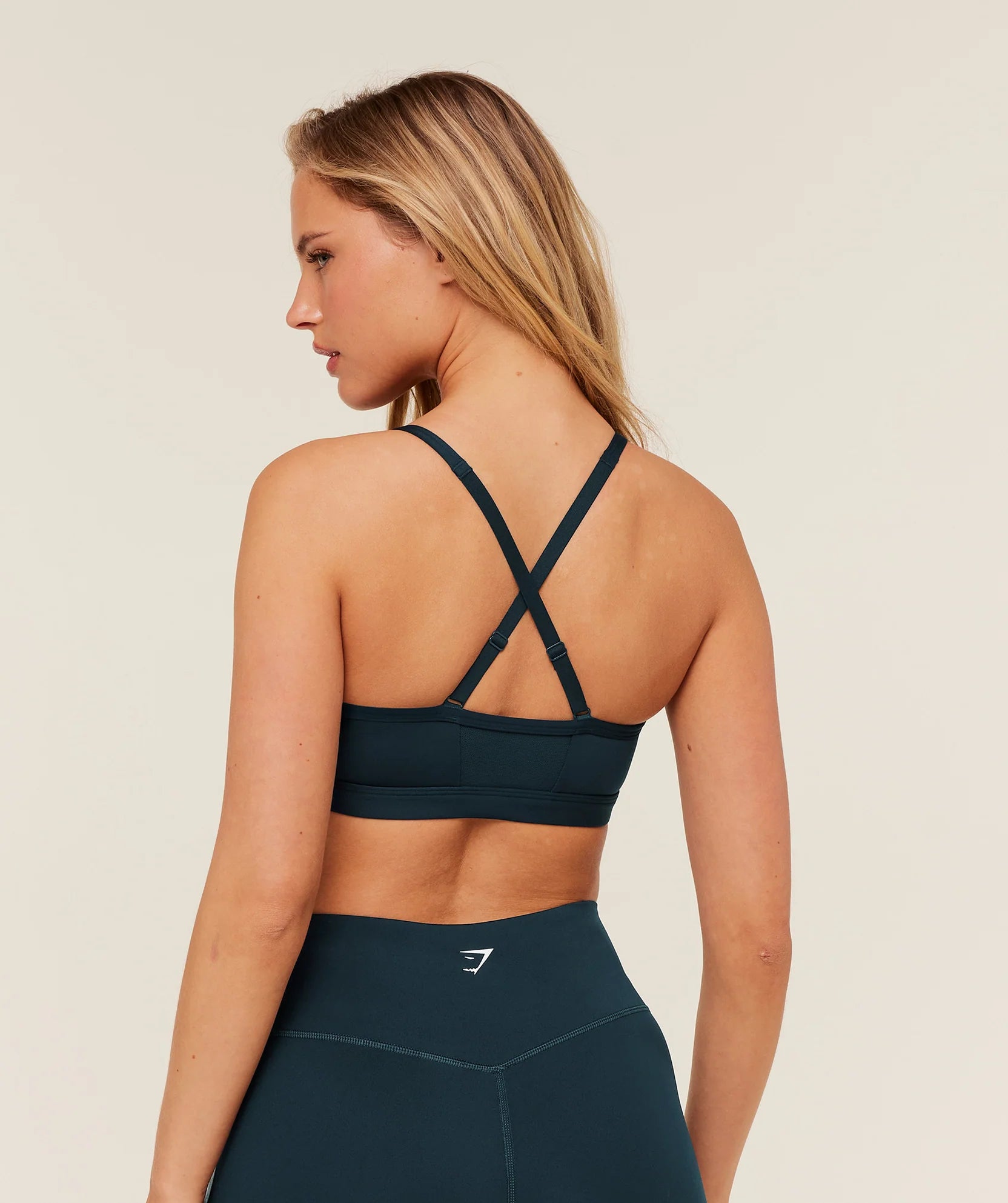 Ruched Sports Bra – Azul Petroleo