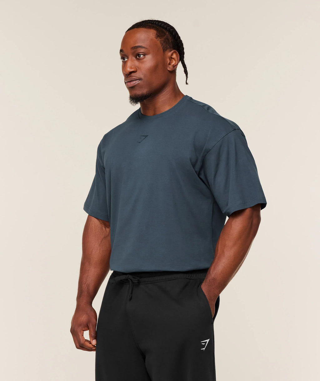 Power T-Shirt Oversized - Azul Marino