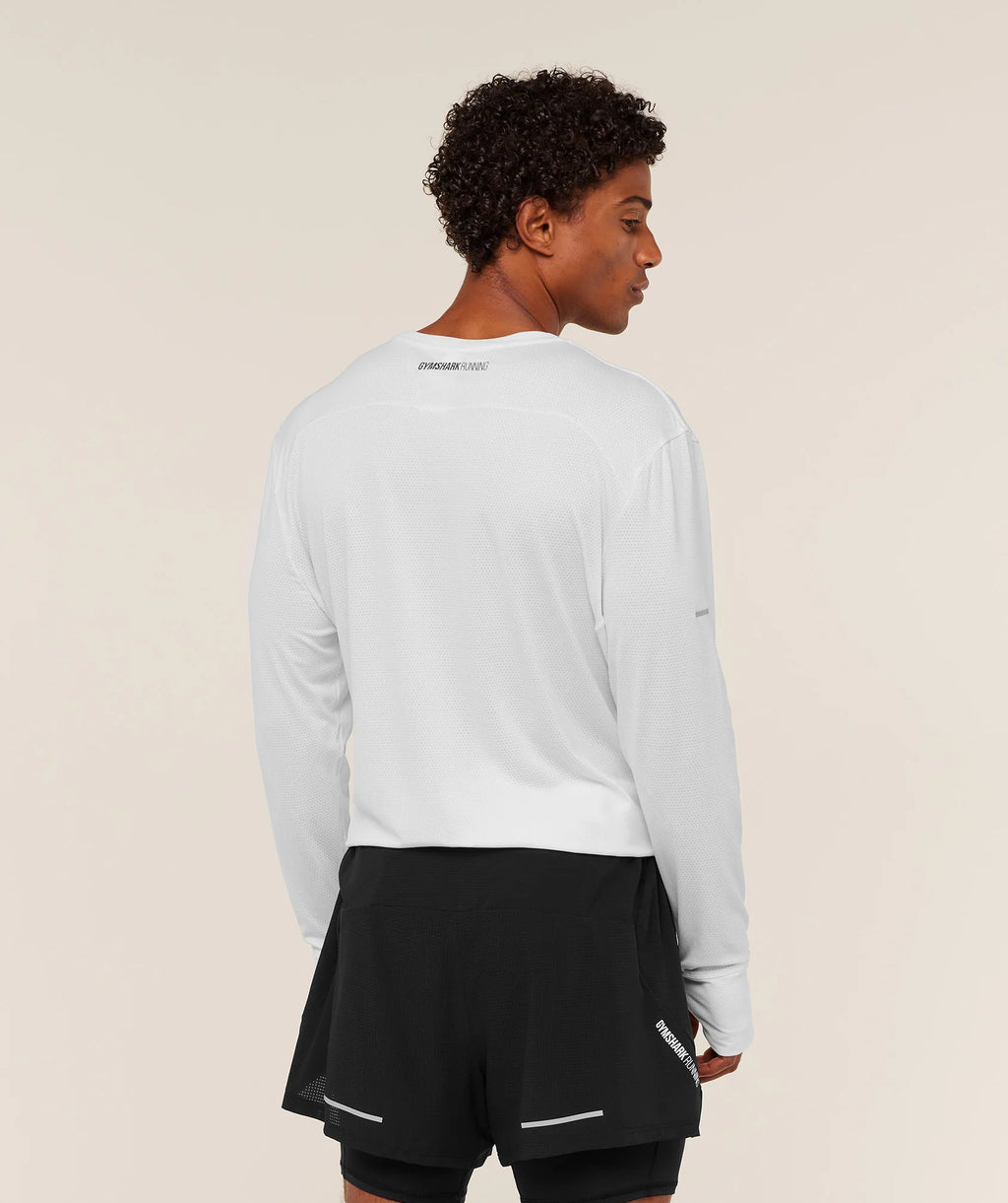 Running Long Sleeve T-Shirt - Blanco